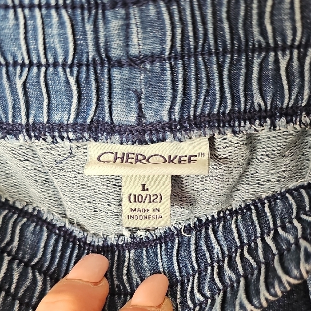Cherokee Girls Blue Athletic Shorts with Elastic Waistband Size 10/12 - Picture 2 of 6